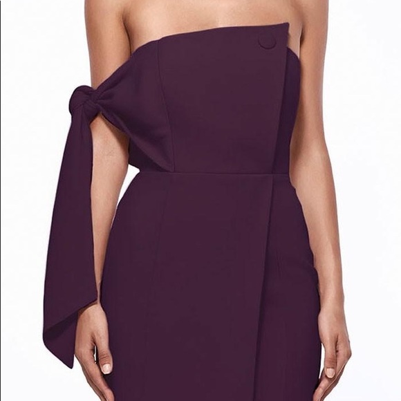 Misha Collection Romi Midi Dress - Plum - Picture 3 of 9